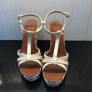 Tory Burch high wedge sandals